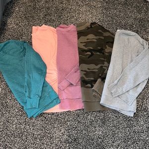 5 long sleeve tops!